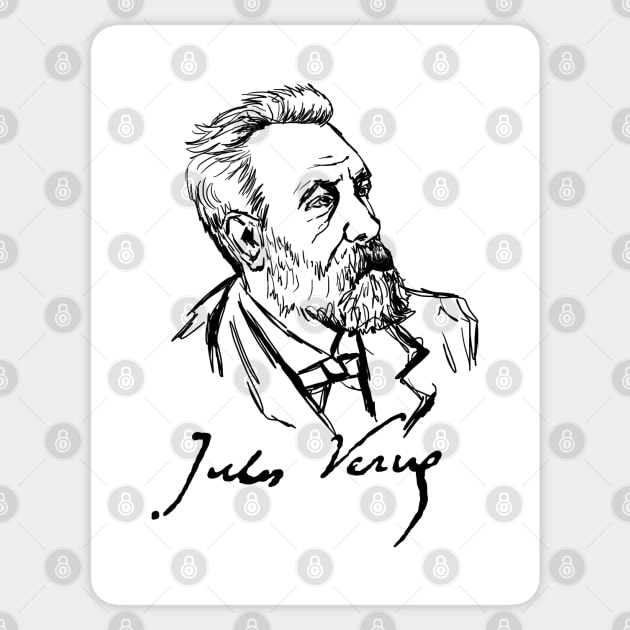 Jules Verne Sticker by ThunderEarring